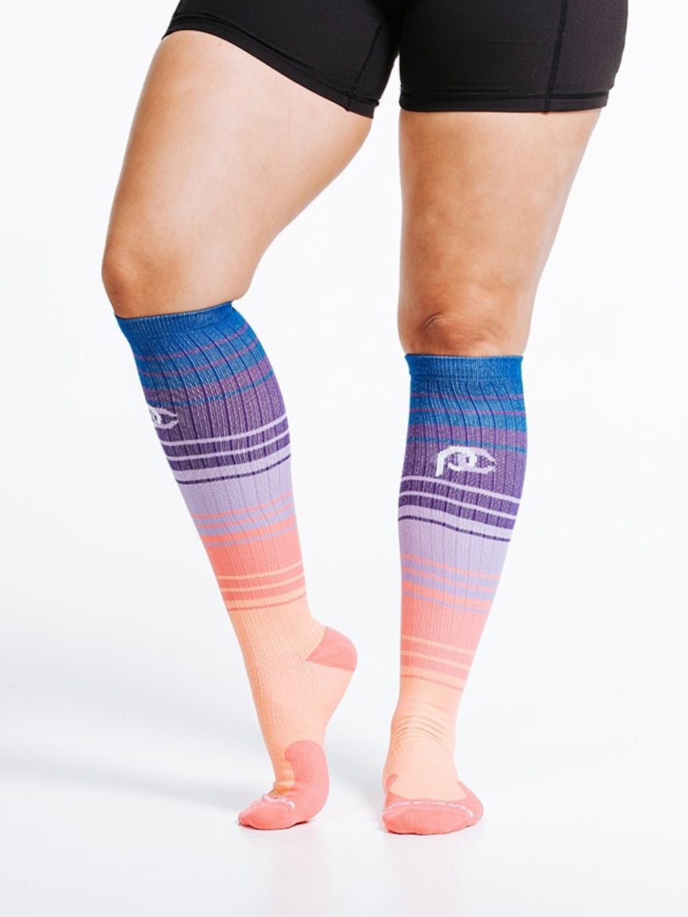 NWT Pro Compression Marathon Socks, Florida Skies, S/M WIDE